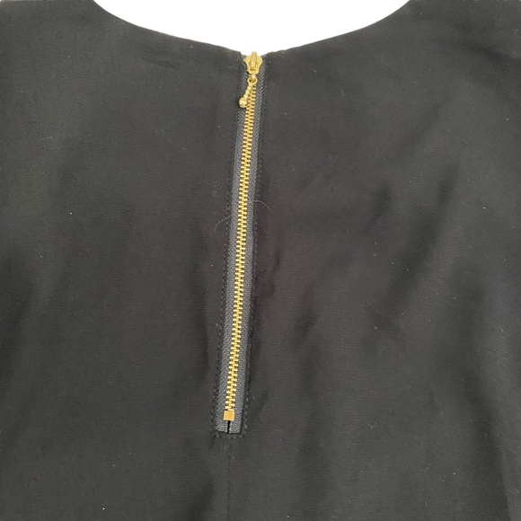 Mossimo Black Shift Tunic Dress With Long Blue Sleeves, Size XS - Picture 5 of 10